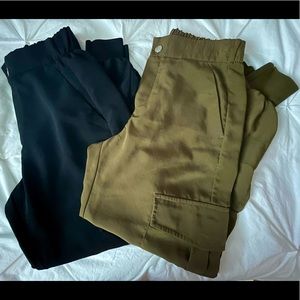 Women’s Zara Jogger Cargo Pants (Black and Olive Green)